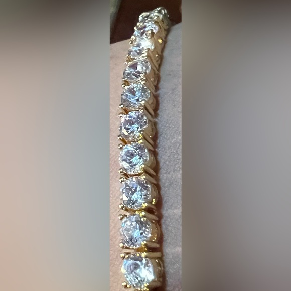14k gold fill Tennis Bracelet with VVS CZs - Picture 6 of 10
